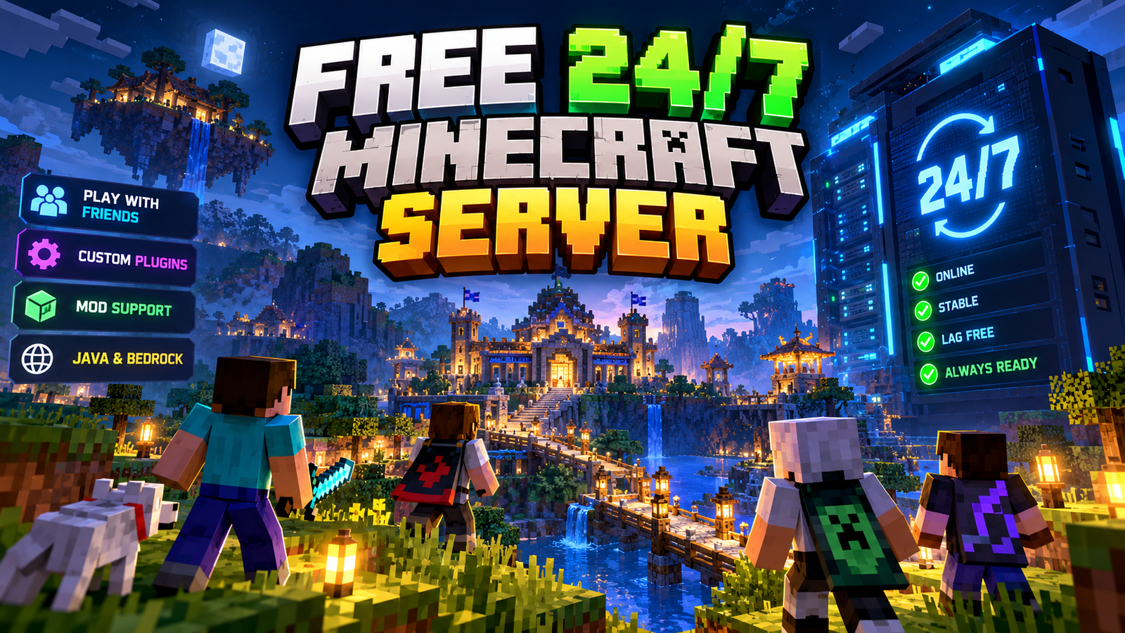 Free 24/7 Minecraft Server in 2026: How to Host One!